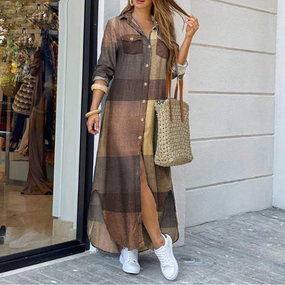 Vestido Mujer Denim Desgastado con Botones