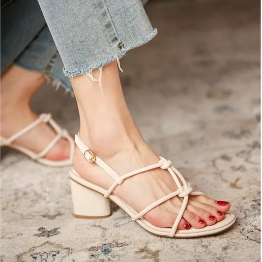 Sandalias Tacón Alto Mujer - Vestiria