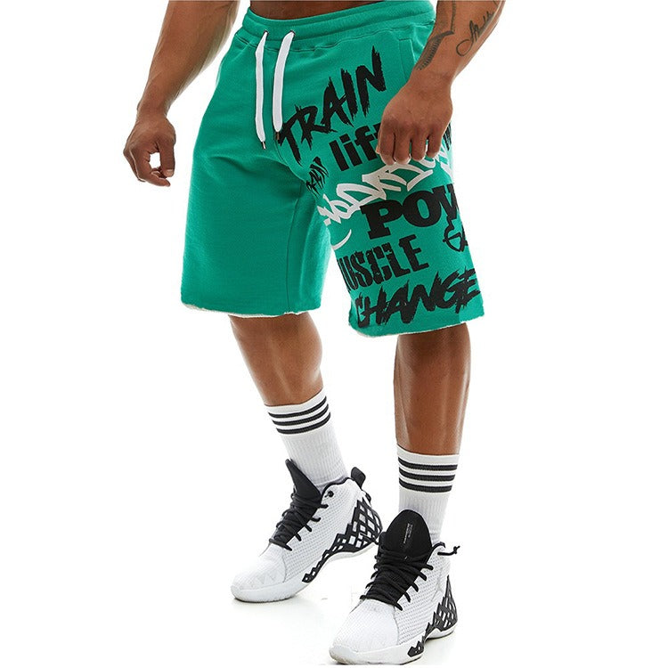 Pantalones cortos hombre urbano algodón estampado