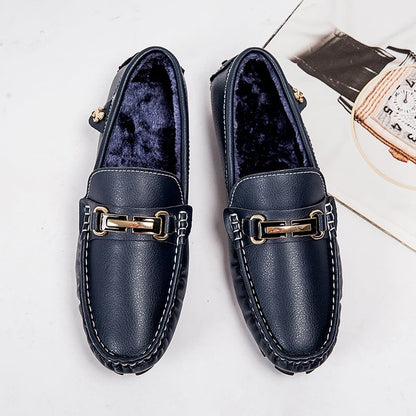 Mocasines Hombre Invierno Cuero Clásicos - Vestiria