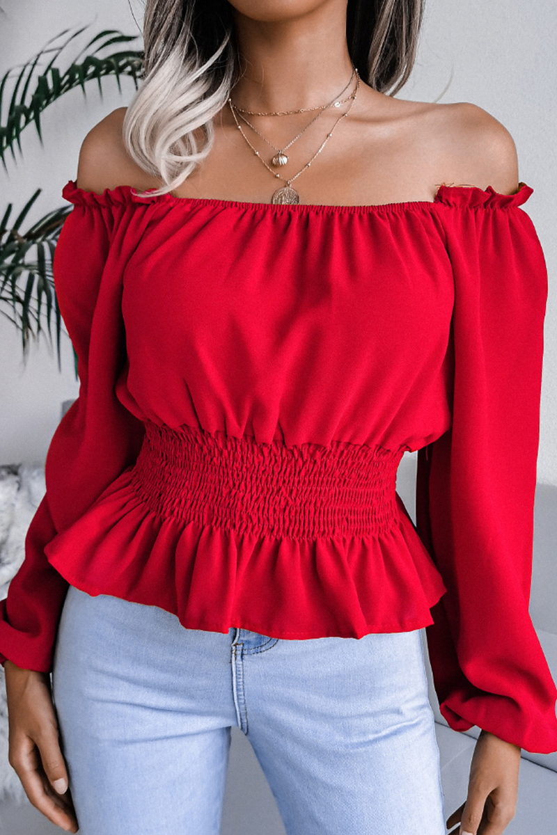 Blusa Mujer Elegante sin Hombros Floral