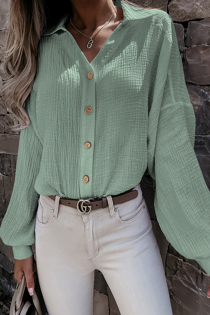 Blusa Mujer Manga Larga Cuello Alto