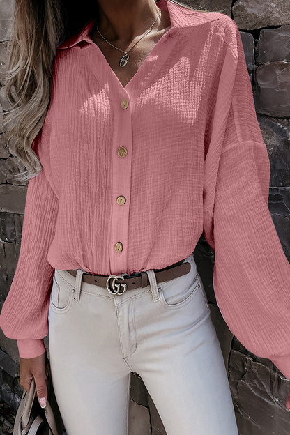 Blusa Mujer Manga Larga Cuello Alto - Vestiria