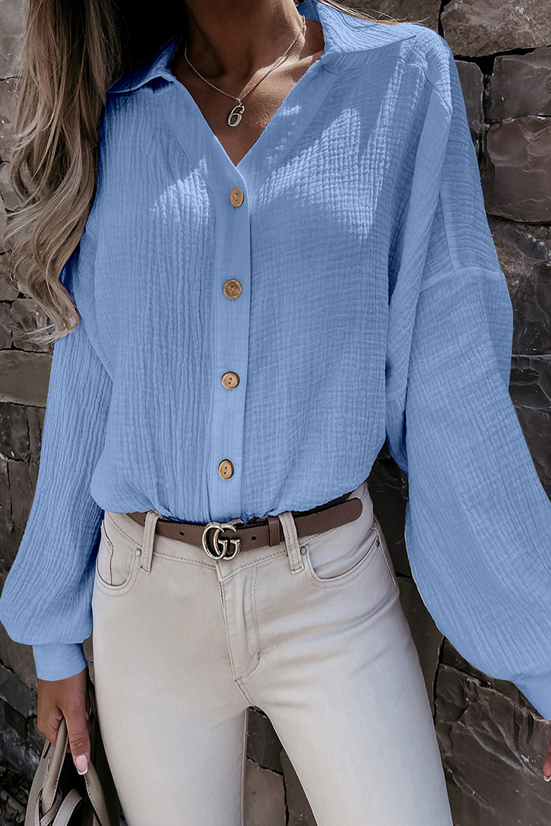 Blusa Mujer Manga Larga Cuello Alto