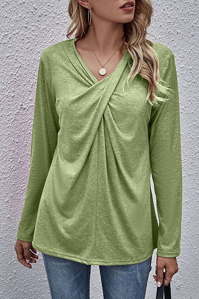 Blusa Mujer Elegante Manga Larga Estilosa
