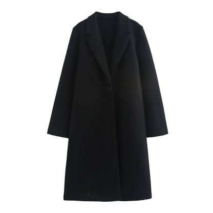 Chaquetón Mujer Elegante Clásico Largo