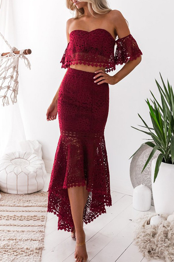 Vestido de Noche con Hombros al Descubierto