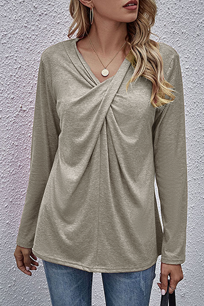 Blusa Mujer Elegante Manga Larga Estilosa