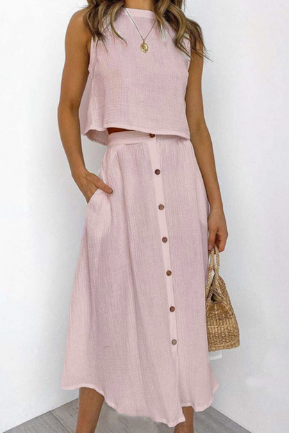 Vestido Estampado Falda Midi Elegante