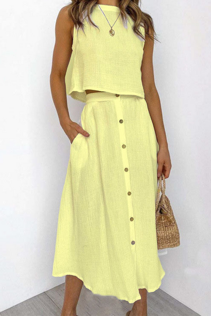 Vestido Estampado Falda Midi Elegante