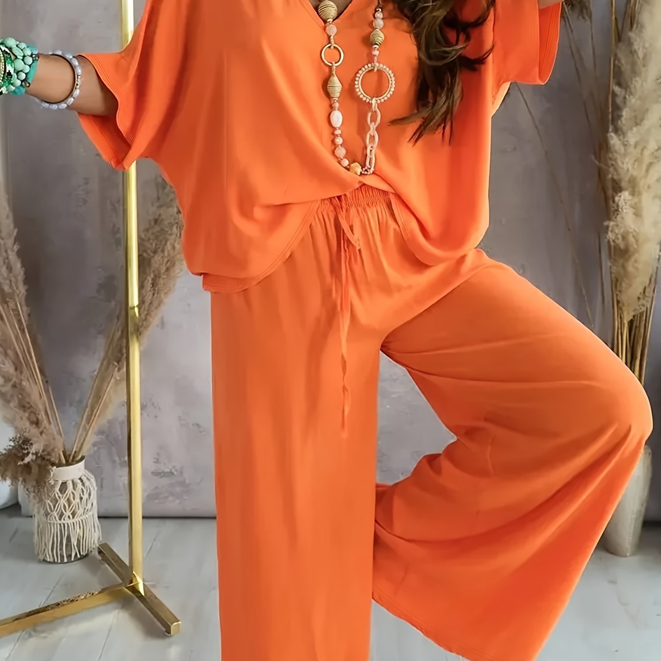 Pantalones y Top Mujer Conjunto Cómodo Vayena