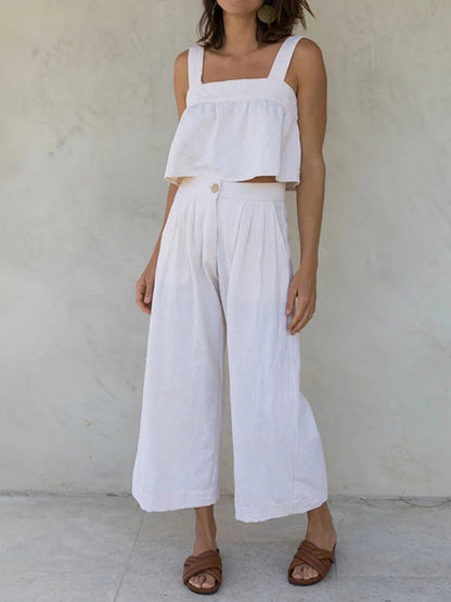 Conjunto de verano femenino corto y cómodo - Vestiria