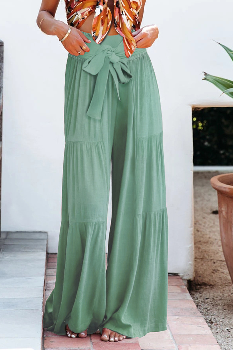 Pantalones Anchos Cómodos de Cintura Alta Casual