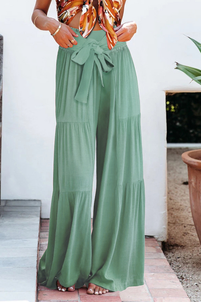 Pantalones Anchos Cómodos de Cintura Alta Casual