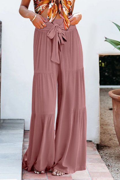 Pantalones Anchos Cómodos de Cintura Alta Casual