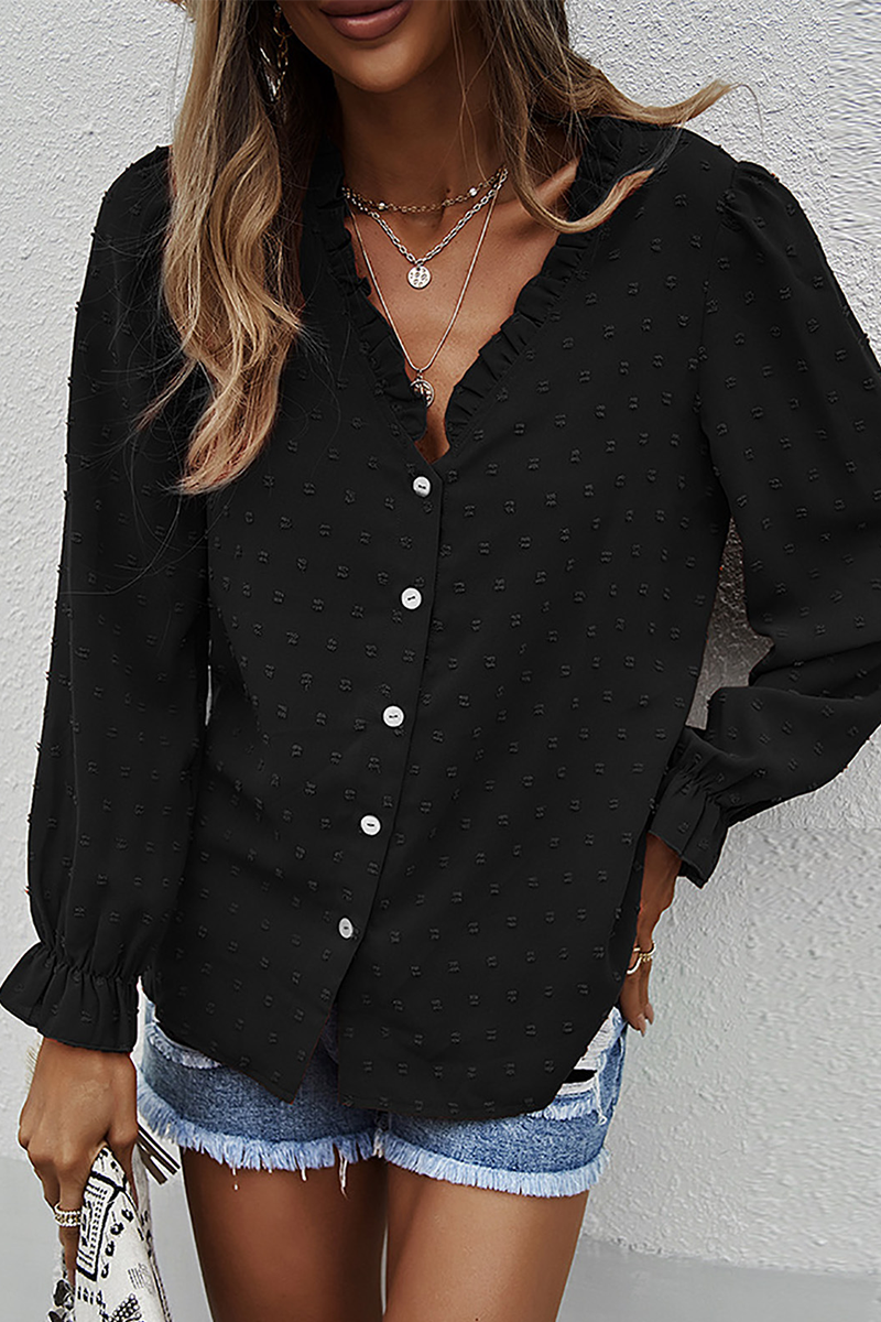 Blusa Mujer Manga Larga Encaje Elegante - Vestiria