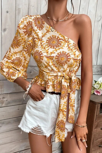 Top Asimétrico Mujer Elegante