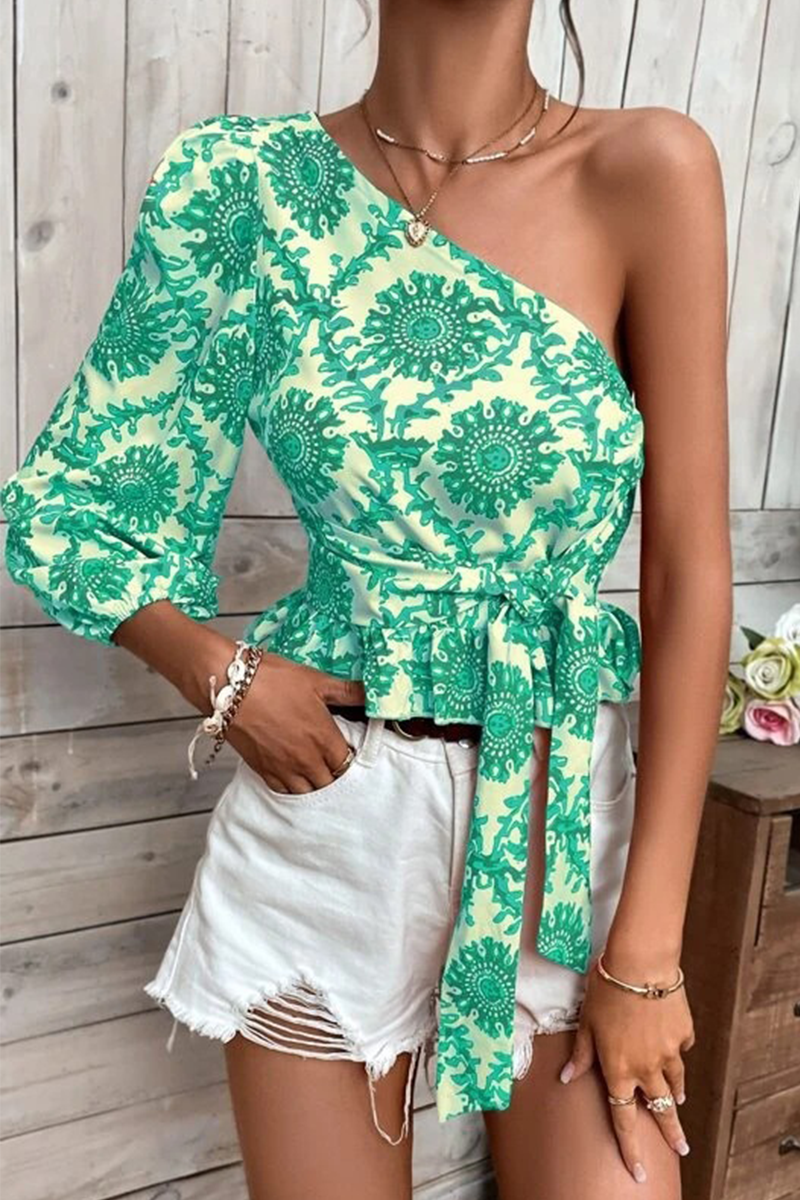 Top Asimétrico Mujer Elegante