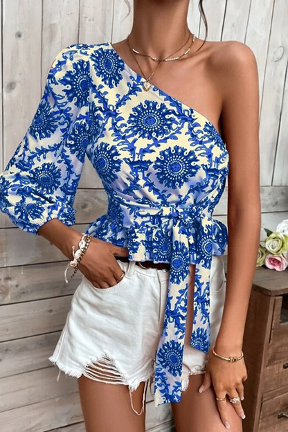 Top Asimétrico Mujer Elegante