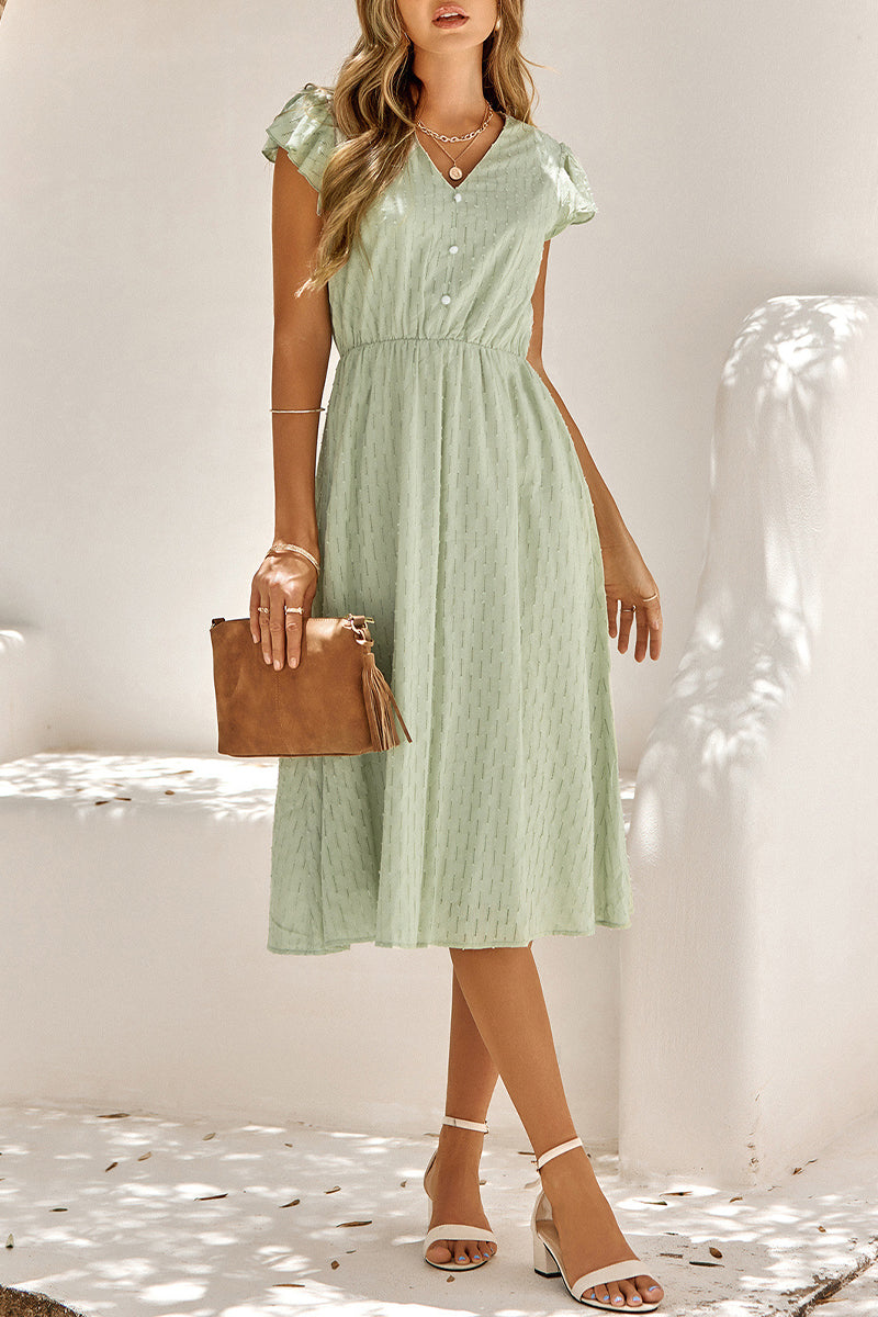 Vestido Midi Elegante Cuello Alto