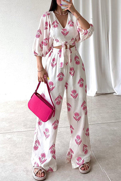 Conjunto de blusa y pantalón cómodo y elegante - Vestiria