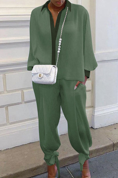 Chaquetón y Pantalón de Vestir Elegante Mujer