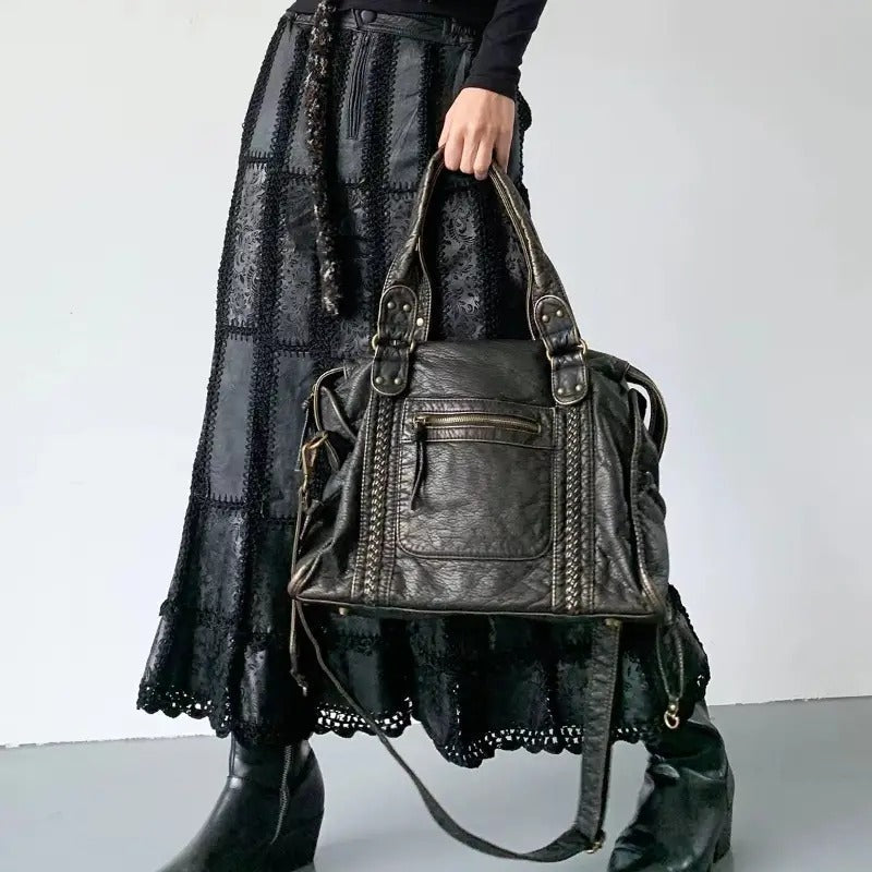 Bolso Piel Clásico Grande - Vestiria