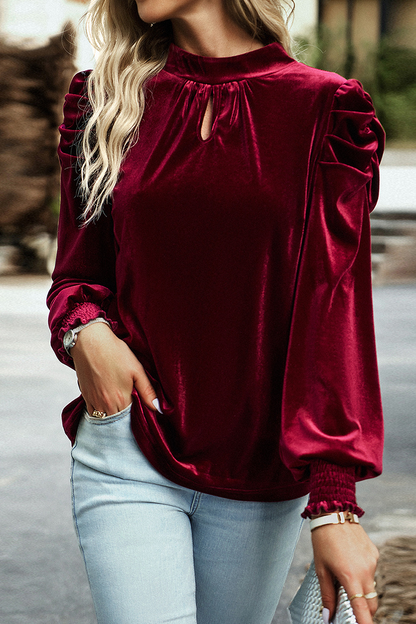 Blusa Mujer Cuello Alto Elegante Invierno