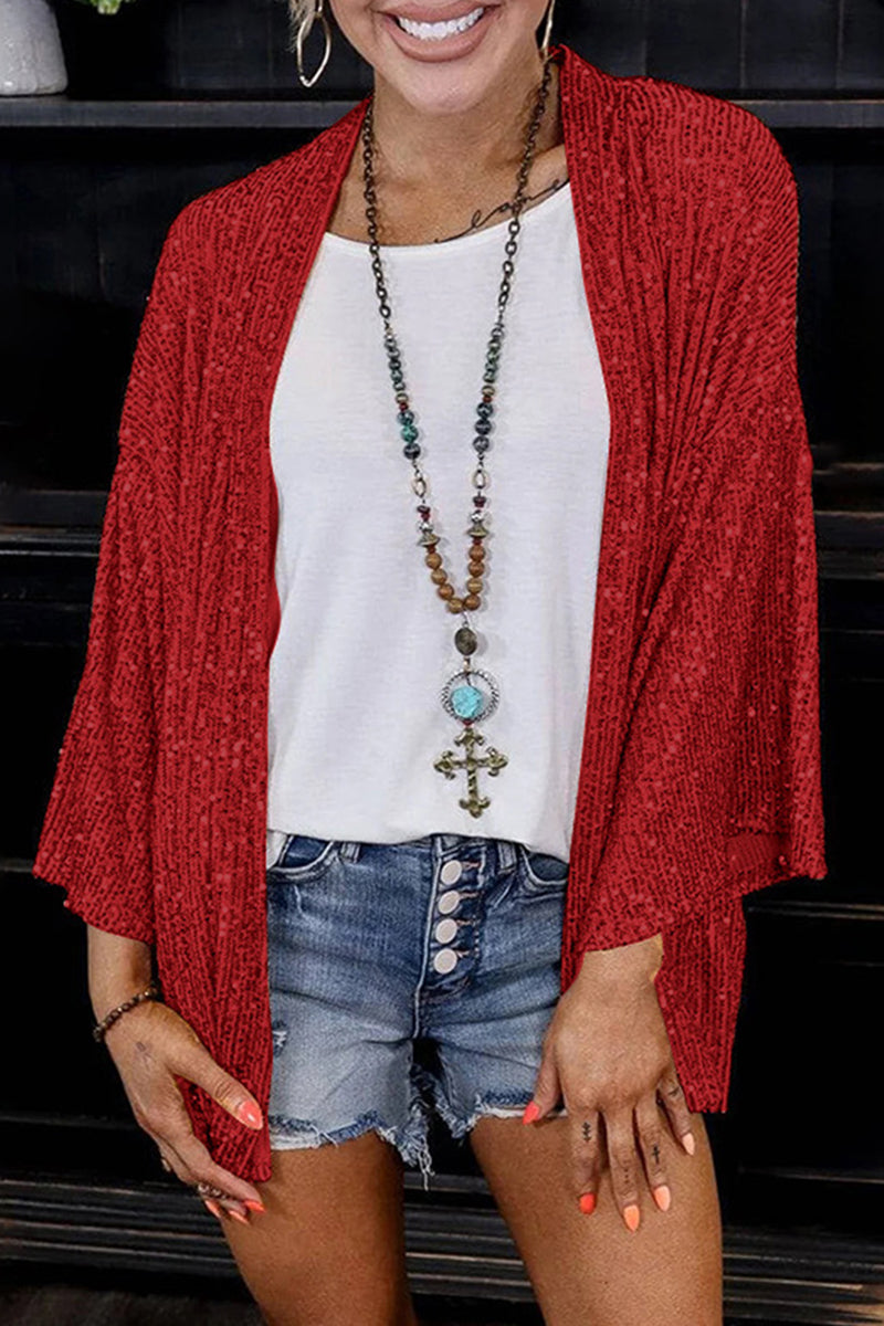 Chaqueta de lentejuelas Glamurosa y Cómoda