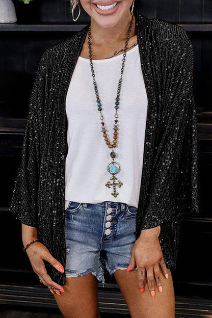 Chaqueta de lentejuelas Glamurosa y Cómoda