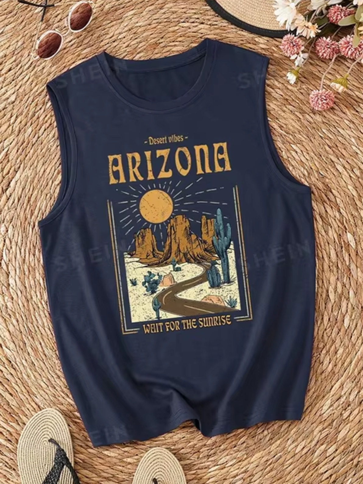 Camiseta Algodón Sin Mangas Verano