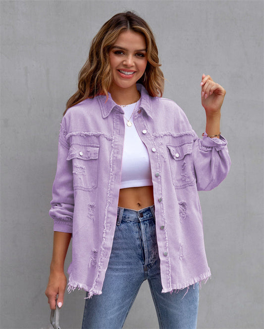 Chaqueta Vaquera Mujer Colorida Primavera - Vestiria