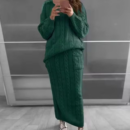 Conjunto Jersey y Falda Cálido y Chic