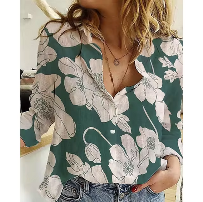 Blusa Florales Estilo Mujer