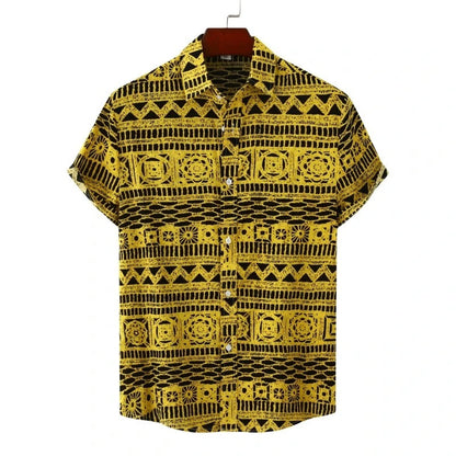 Camisa Estampada Casual Hombre