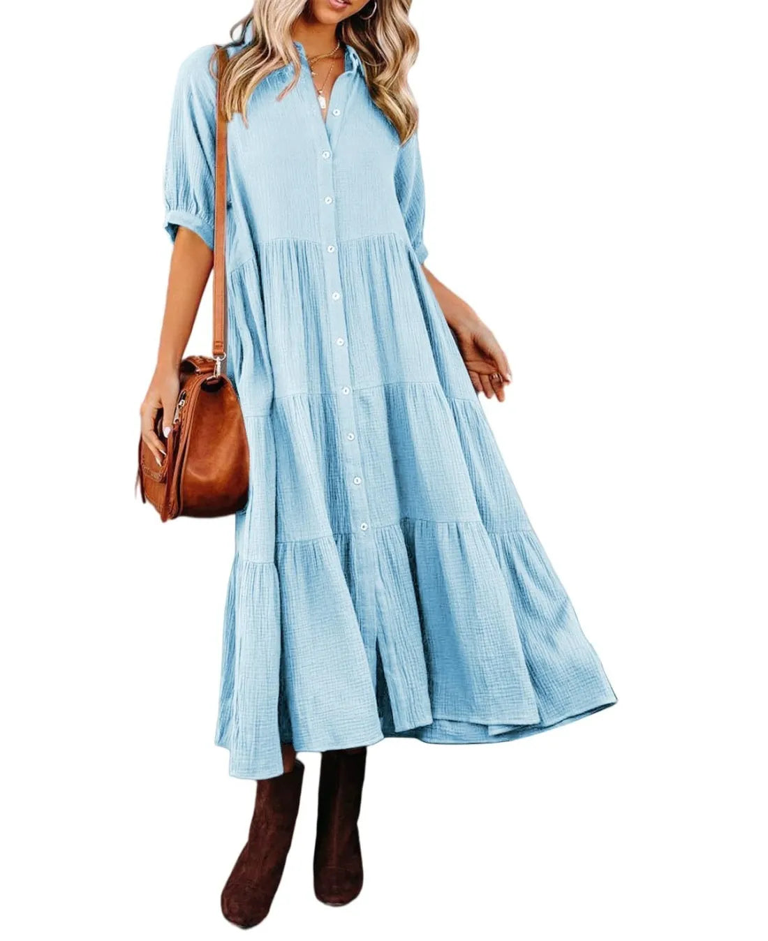 Vestido Playa Boho Ligero y Fresco