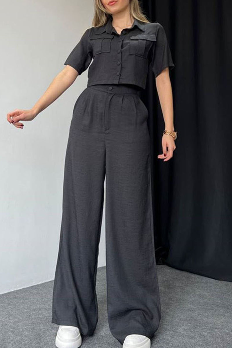 Blusa y Pantalón Elegantes de Verano