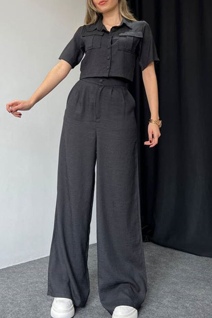 Blusa y Pantalón Elegantes de Verano