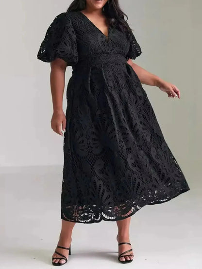 Vestido de Noche Elegante Encaje V - Vestiria