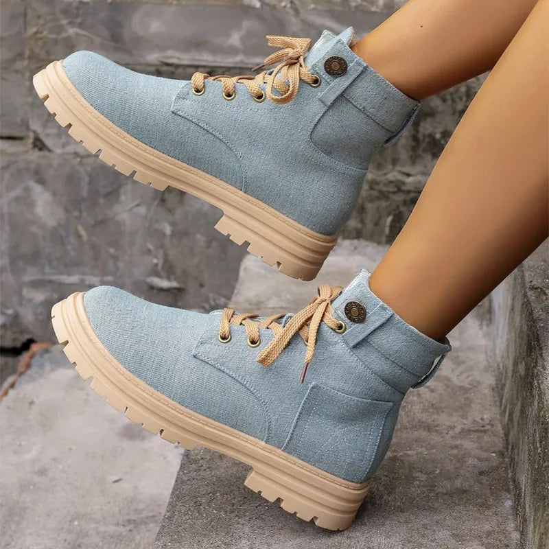 Botas Vaqueras con Cordones Descendidas - Vestiria
