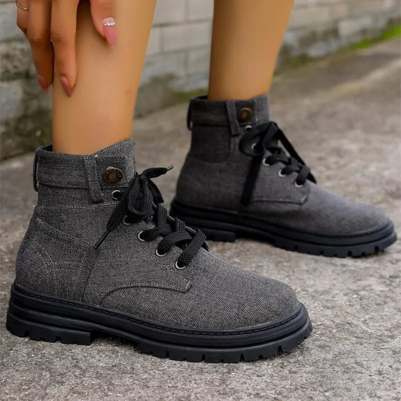 Botas Vaqueras con Cordones Descendidas