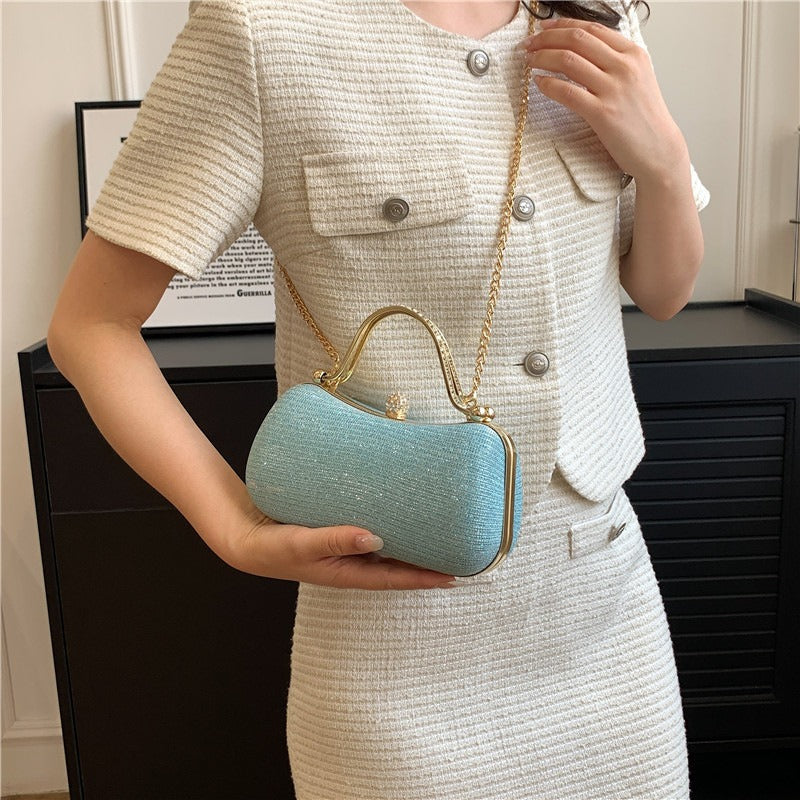 Bolso Noche Mujer Glamuroso con Asa de Estrás