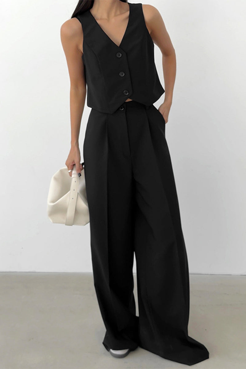Traje Business Elegante Sin Mangas
