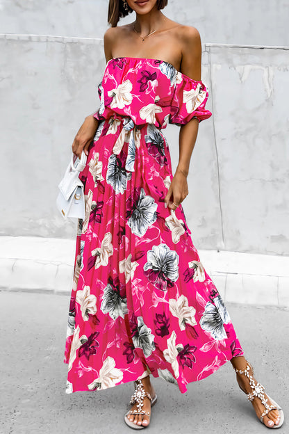 Vestido Florado Verano con Espalda Abierta - Vestiria