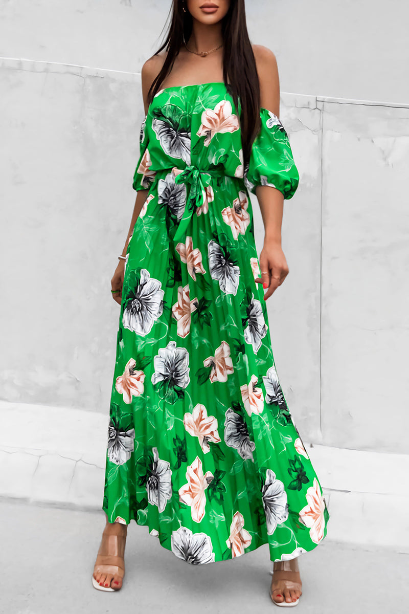 Vestido Florado Verano con Espalda Abierta