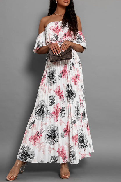 Vestido Florado Verano con Espalda Abierta