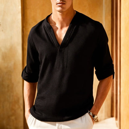Camisa Lino Hombre Clásica Estilosa