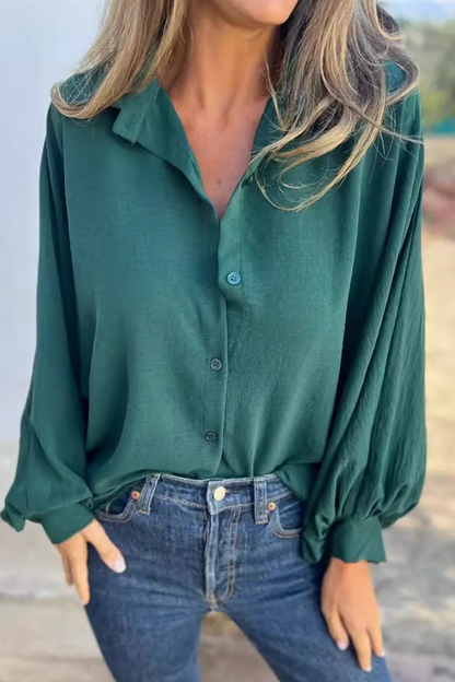 Blusa Mujer Elegante Manga Larga Casual