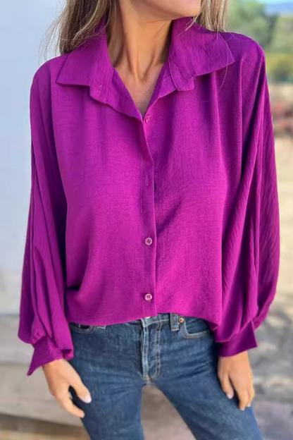 Blusa Mujer Elegante Manga Larga Casual