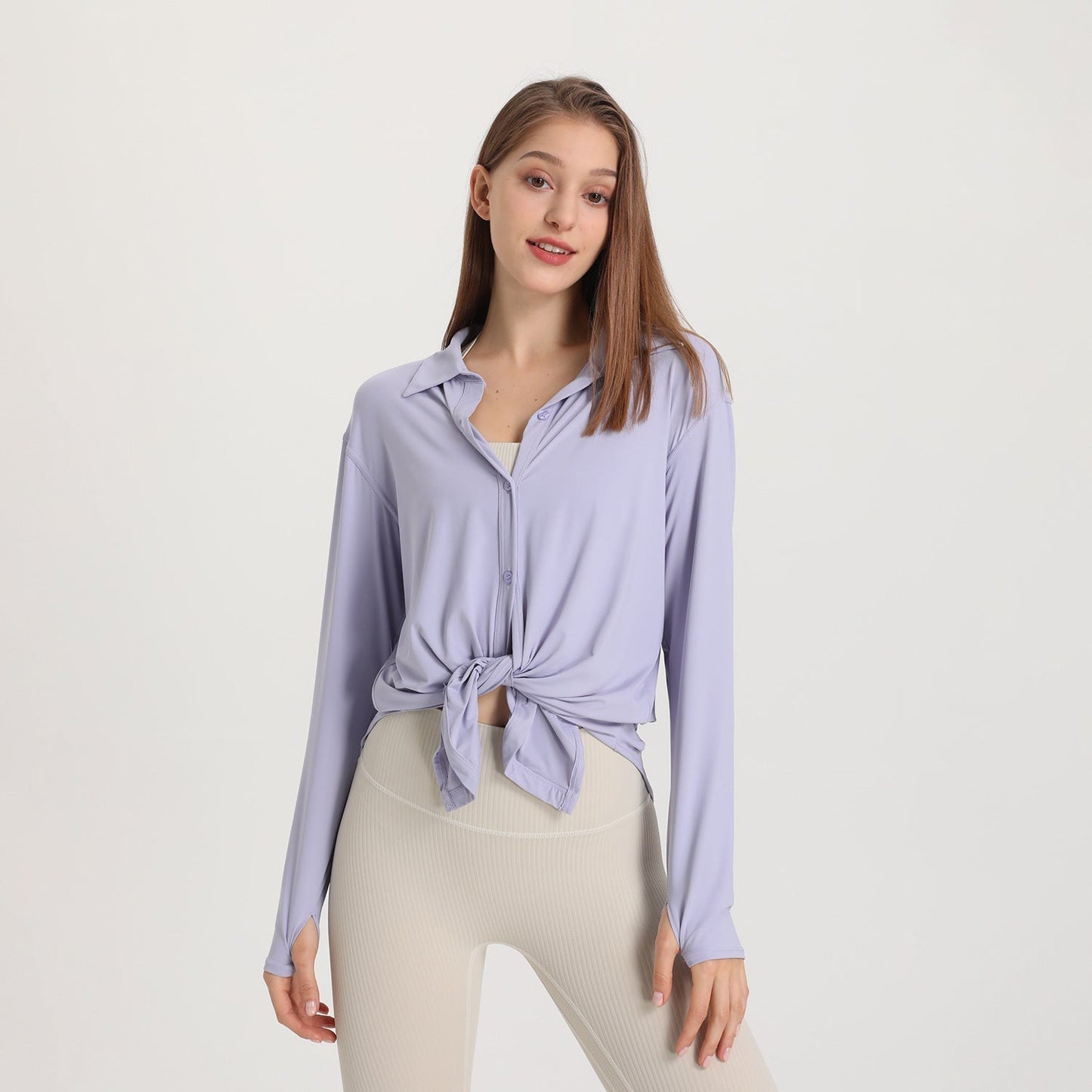 Blusa deportiva manga larga femenina moderna - Vestiria